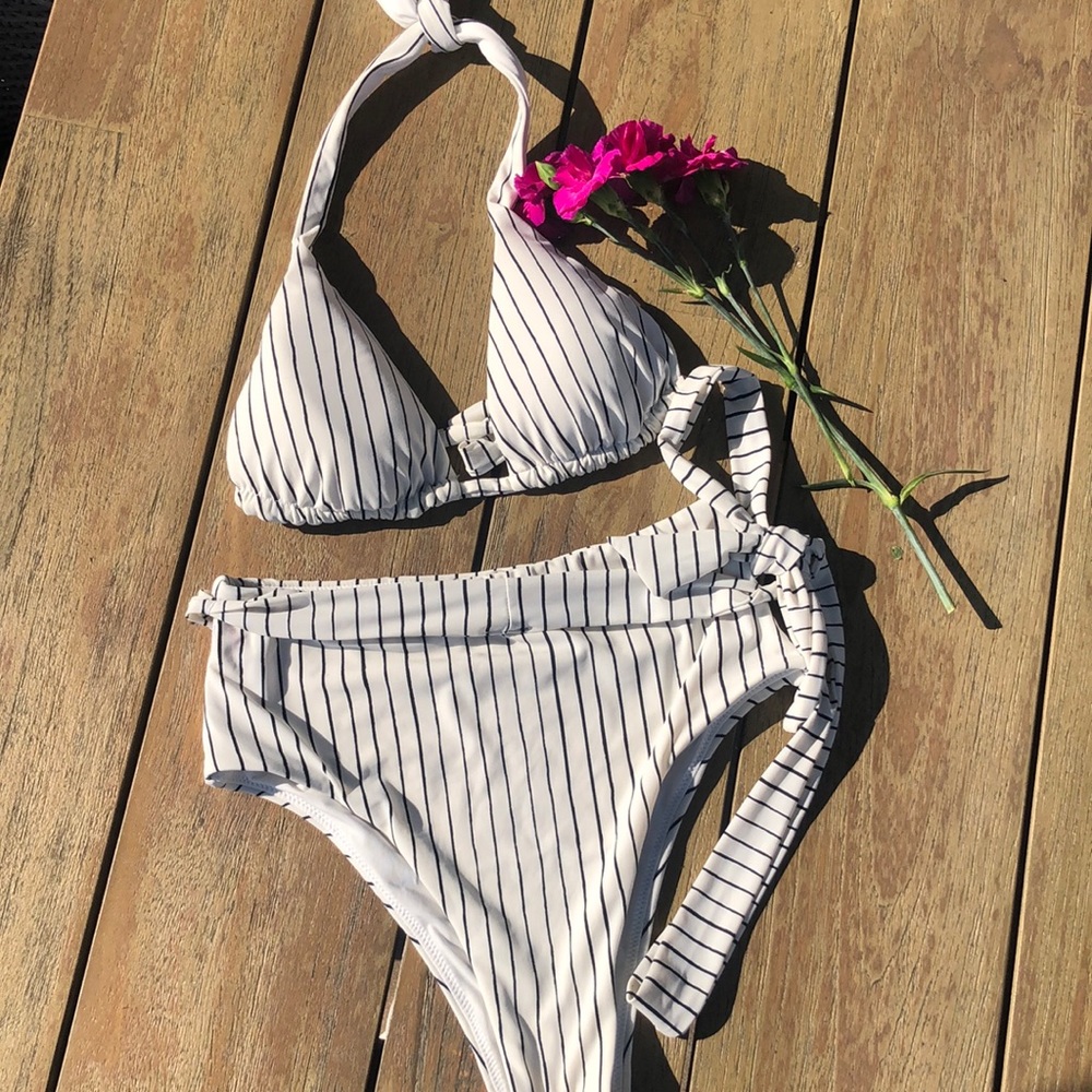 Vitamin A Bolero Stripe Talia Lola Bikini